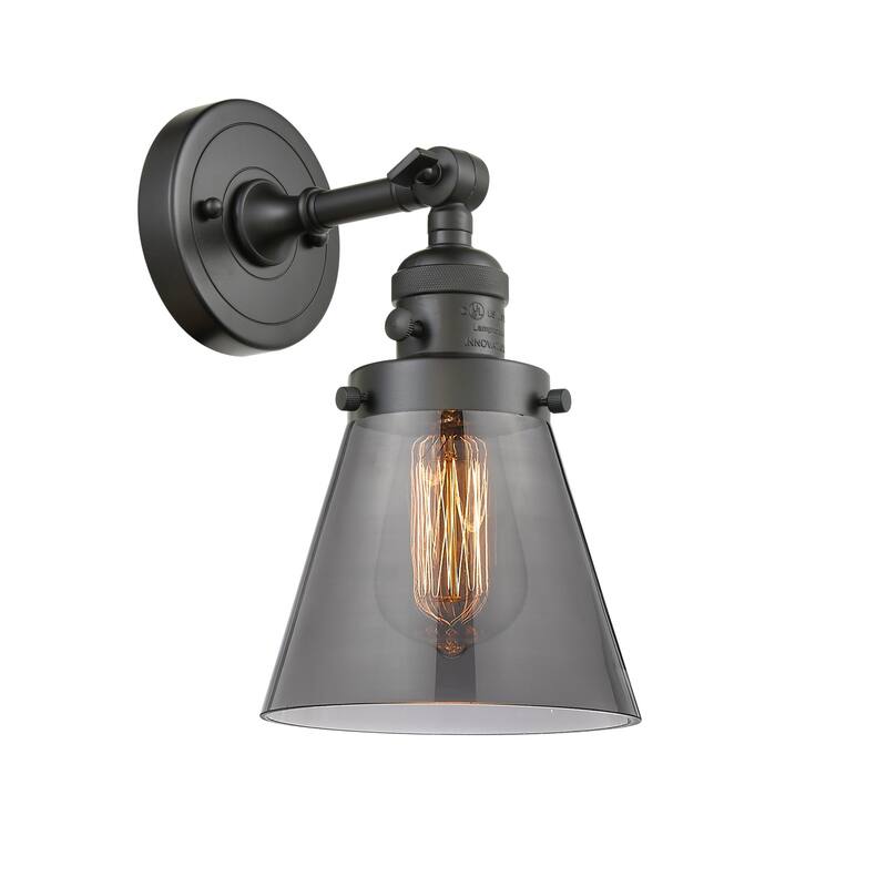 Innovations Lighting Small Cone Single Light 10" Tall Bathroom Sconce
