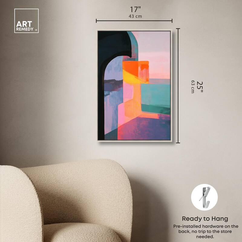 Color Blocks III Canvas by Art Remedy