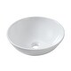 White Ceramic Oval Vessel Bathroom Sink - Bed Bath & Beyond - 31636730