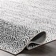 preview thumbnail 9 of 17, nuLOOM Hart Machine Washable Grey Abstract Tribal Area Rug