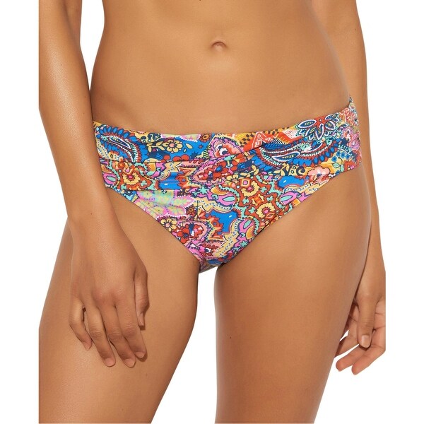 Bleu Rod Beattie Womens Foldover Runched Swim Bottom Separates - Multi. Opens flyout.