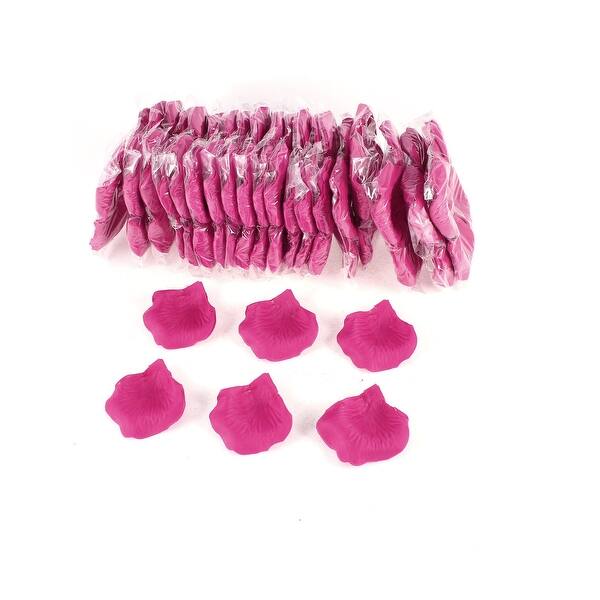 Shop Unique Bargains 2000 Pcs Fuchsia Artificial Silk Floral Rose