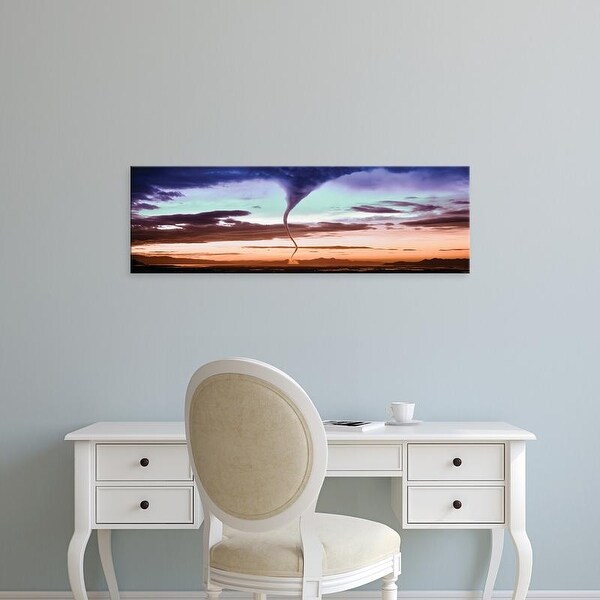 Easy Art Prints Panoramic Images's 'Tornado in the sky' Premium Canvas Art