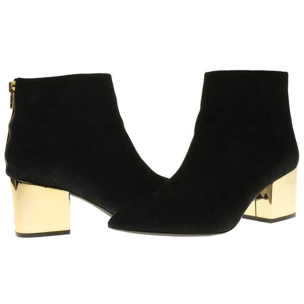 Shop Steve Madden Womens Winter Ankle Boots Suede Metallic