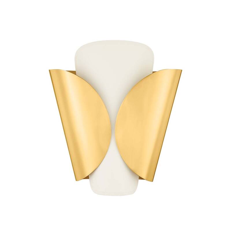 Hudson Valley Lighting 9201-B Savoie 12" Tall Wall Sconce - Aged Brass