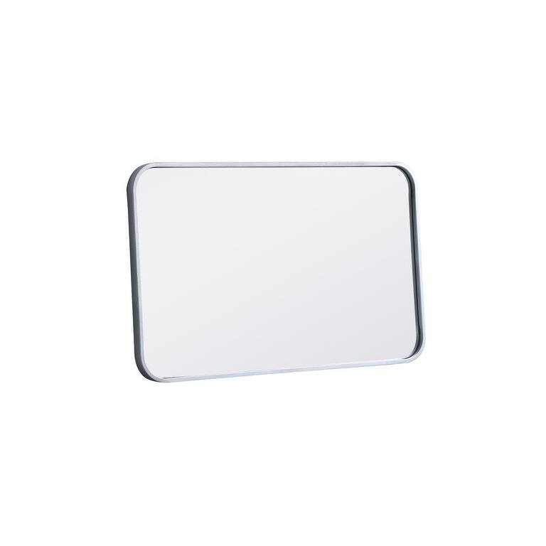 Ezra Soft Corner Metal Rectangular Mirror