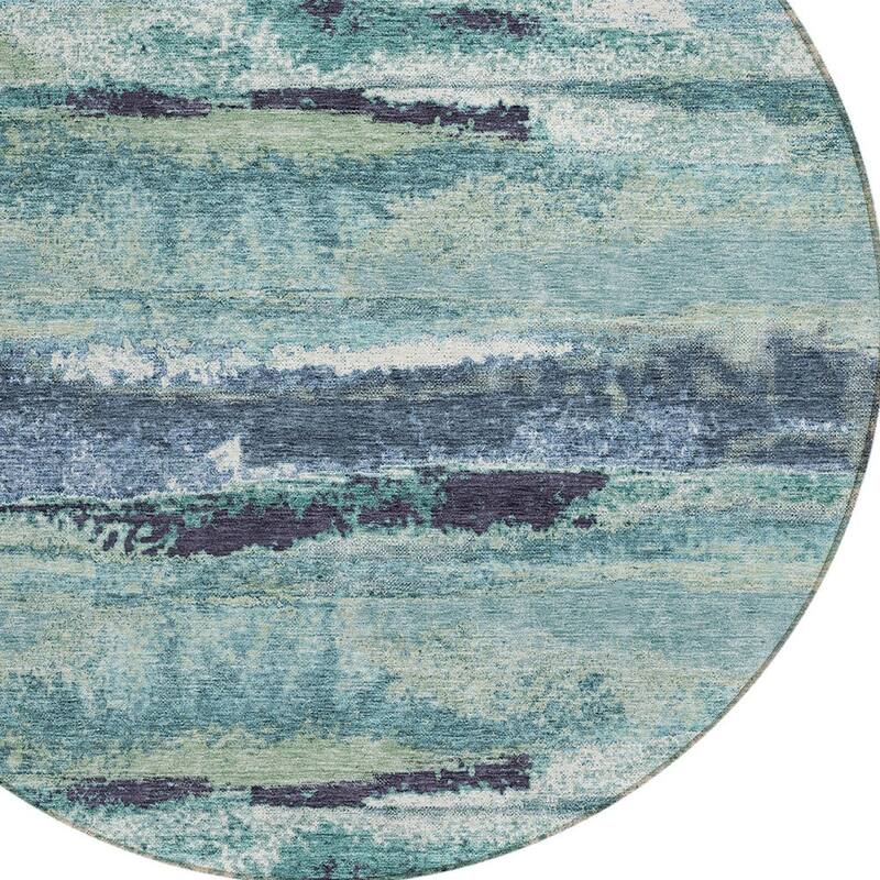 HomeRoots Abstract Transitional Rectangle Outdoor Rug