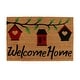 preview thumbnail 2 of 1, George Towne Living-OVERSIZED-24x36 Outdoor Coir Mat-Welcome Bird Cage - 24x36