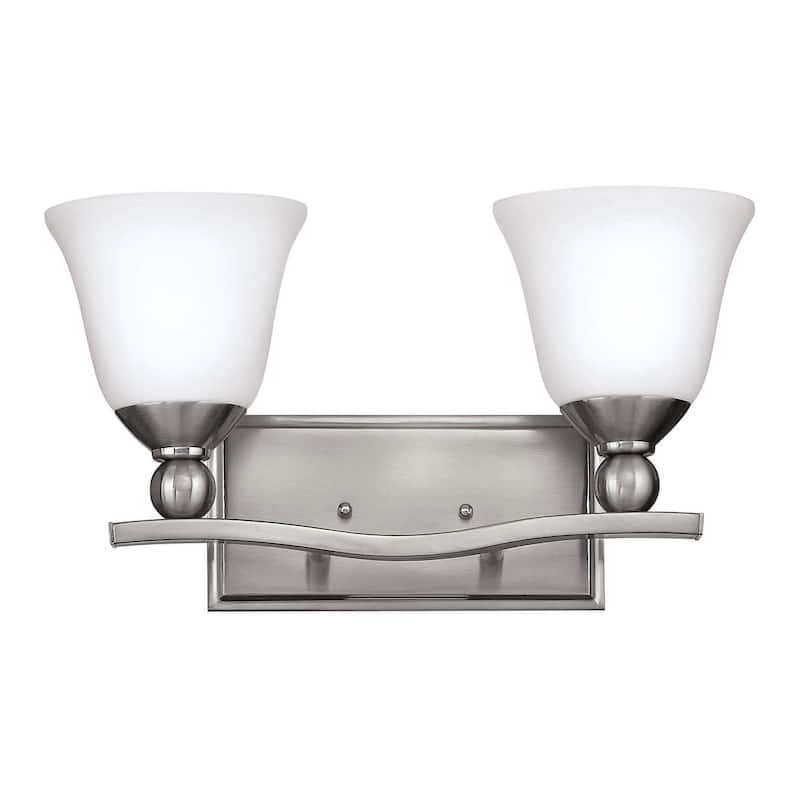Hinkley Lighting 2 Light 16" Width Bathroom Vanity Light from the - Brushed Nickel