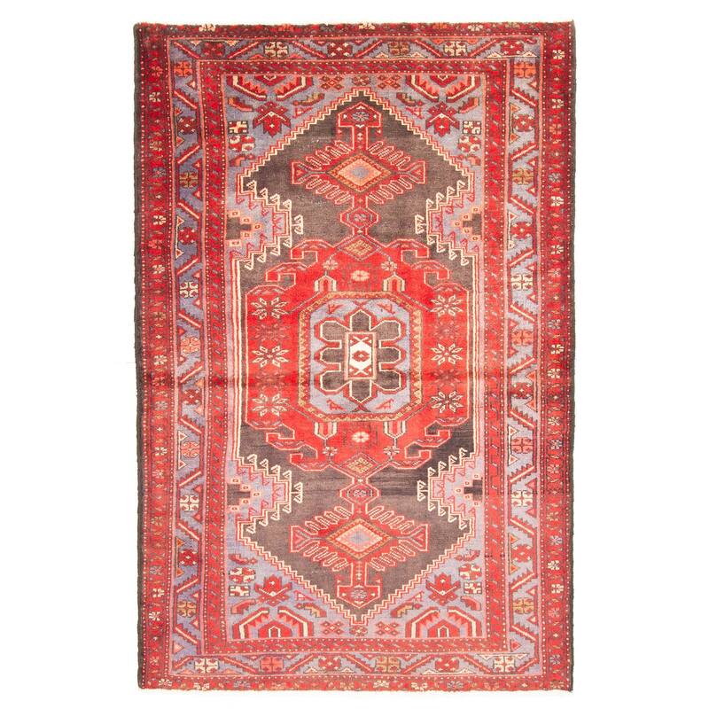 ECARPETGALLERY Hand-knotted Andelz Black Wool Rug - 4'3 x 6'8