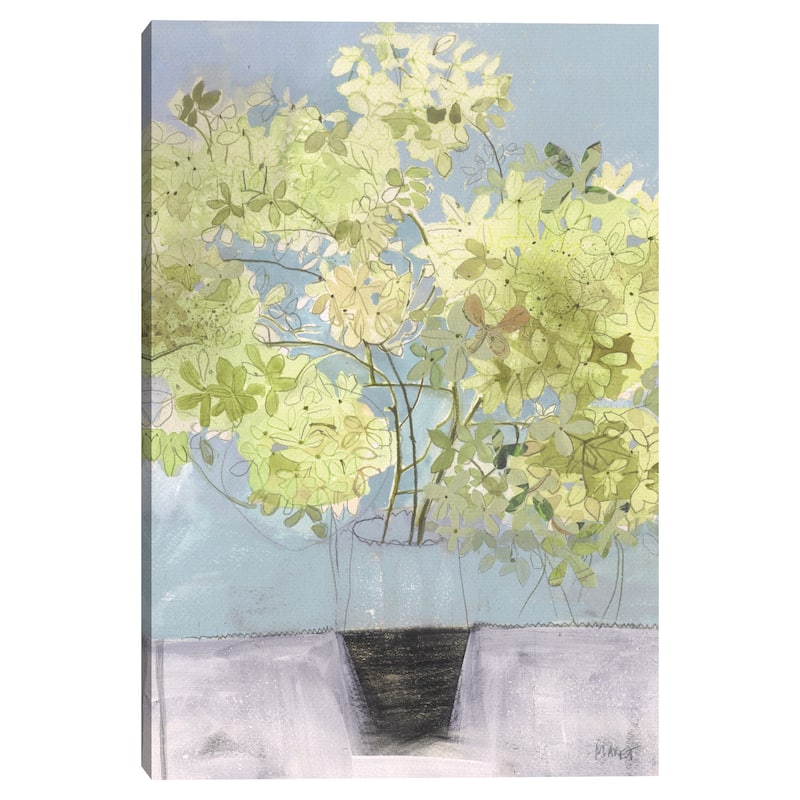 Still Life I on Blue by Maret Hensick Canvas Art Print
