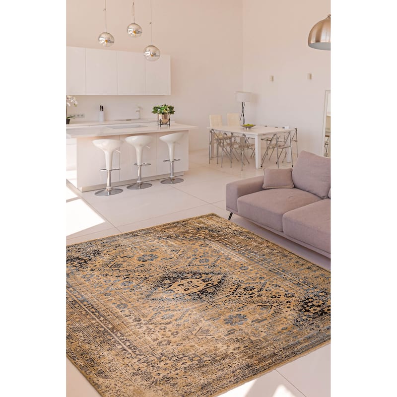 ECARPETGALLERY Hand-knotted Jules Serapi Tan Wool Rug - 9'3 x 11'8