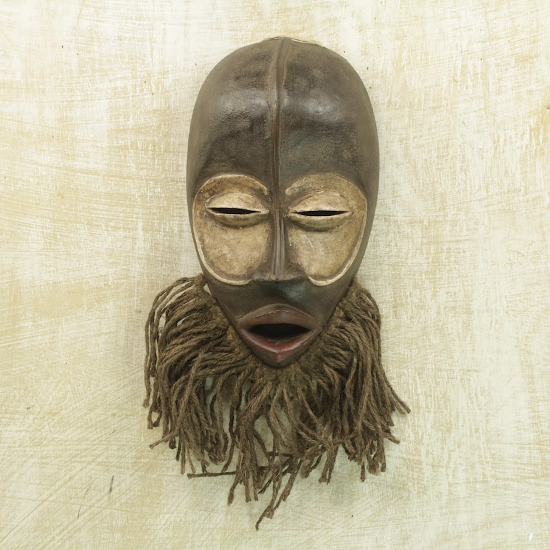 Novica Handmade Sacred Dan African Wood Mask