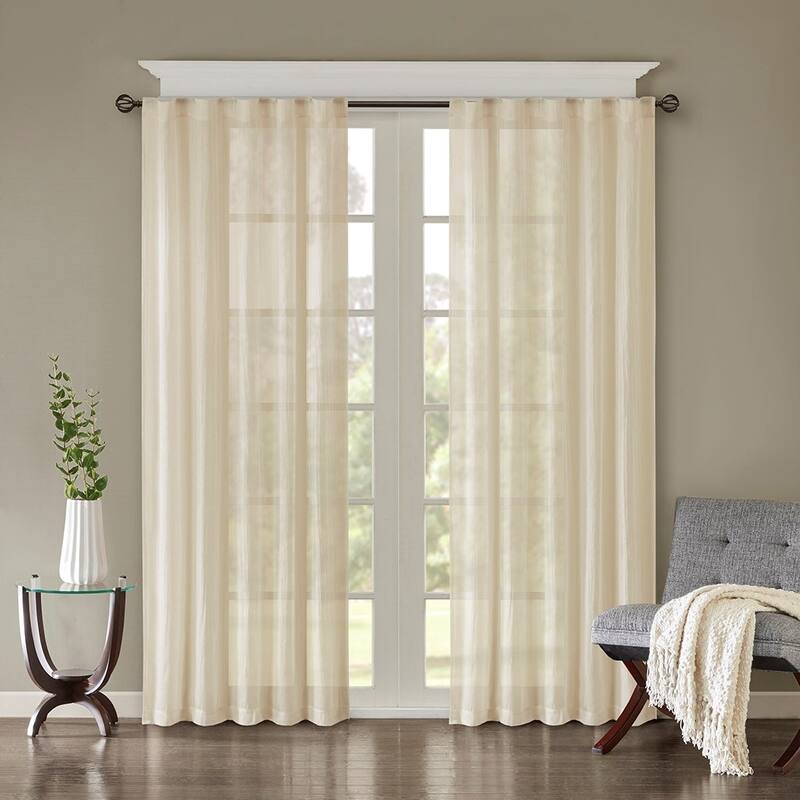 Solid Crushed Curtain Panel