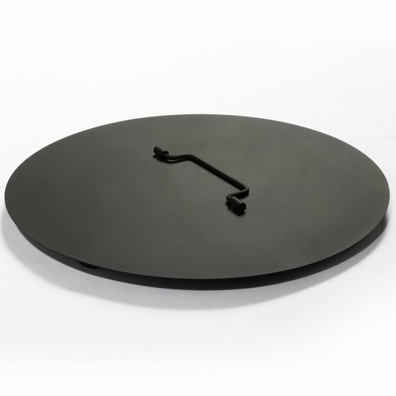 15" Round Steel Tabletop Propane Gas Fire Pit with 40000 BTU