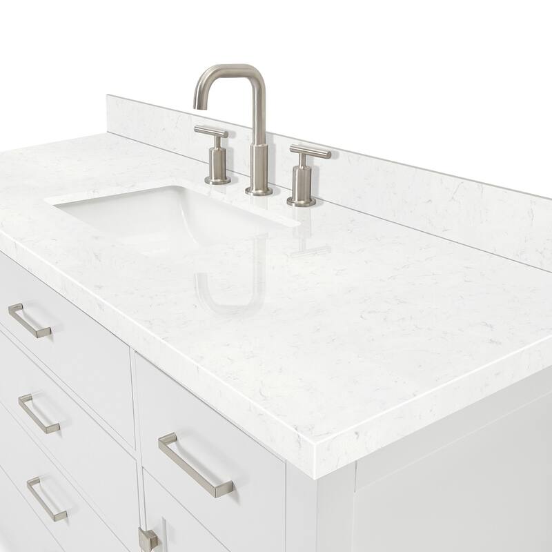 Ariel H060SCQRVO Bristol 60" Free Standing Single Basin Vanity Set