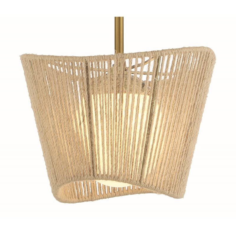 Minka Lavery 6573 Key Largo 1 Light 10" Wide Mini Pendant with Natural