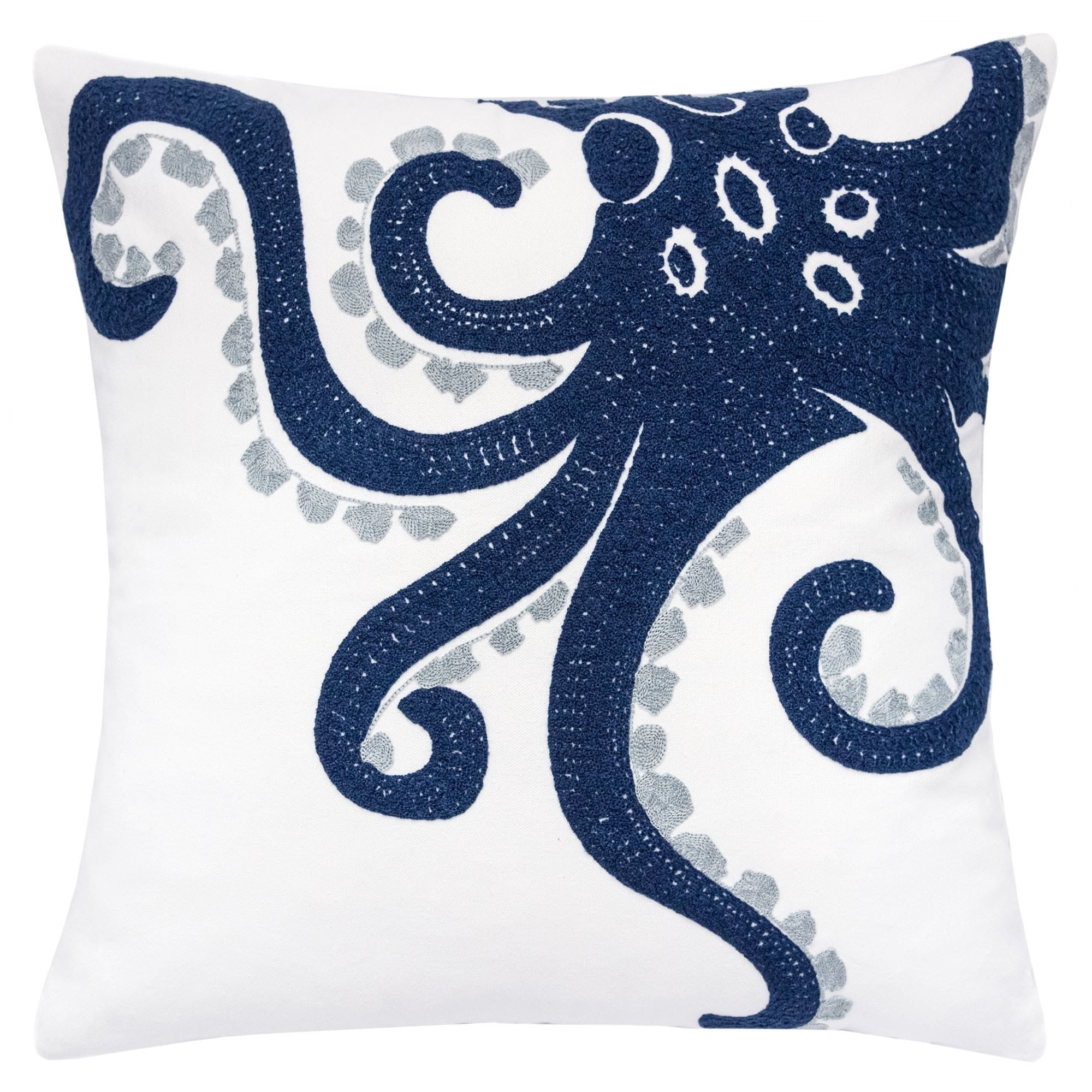 Blue Octopus Pillow