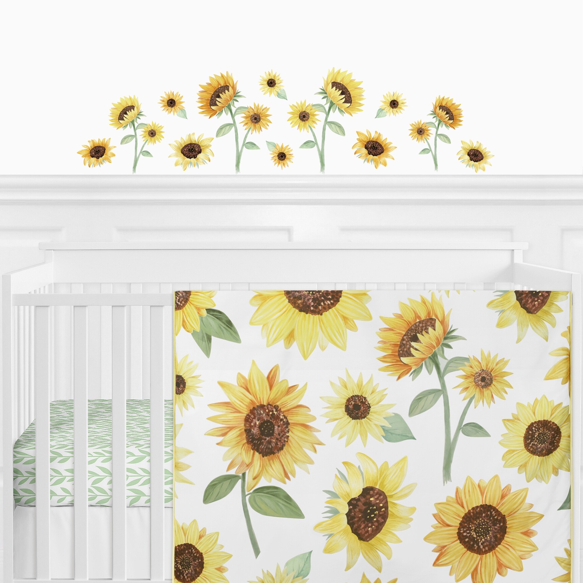 Wall Decals Sunflower Nursery Theme Mini Daisy And Sunflower Wall