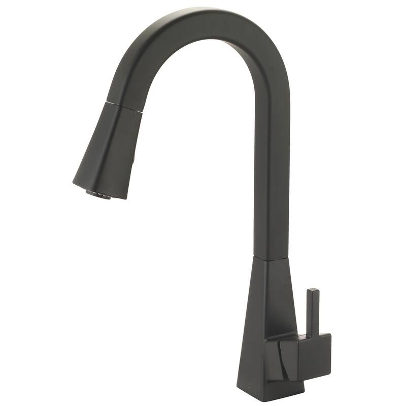 Olympia Faucets K-5060 i3 1.5 GPM Single Hole Kitchen Faucet - Matte Black