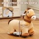 preview thumbnail 5 of 18, 6V Electric Ride-On Pony with Music, PU Wheels, Comfortable Seat, and Handle Control, Ages 3+