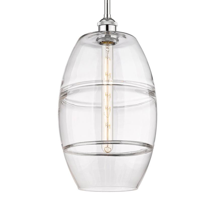 Innovations Lighting 616-1S 18 10 Vaz Pendant Vaz 10" Wide Mini - Polished Chrome / Clear