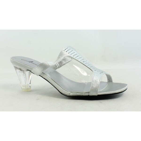 silver heels size 8