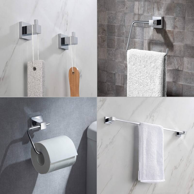 Cube 5-Piece Bathroom Hardware Set