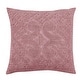 preview thumbnail 48 of 80, Better Trends Ashton Collection in Medallion Design 100% Cotton Tufted Unique Luxurious Machine Washable Tumble Dry Pink - Euro Sham