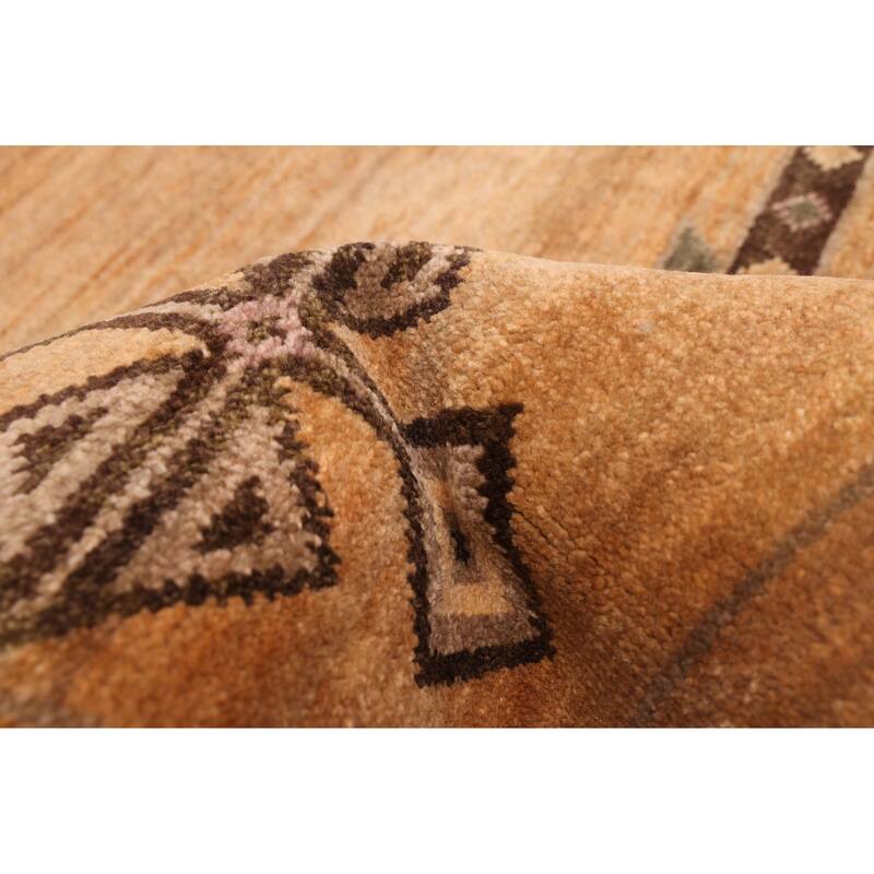 ECARPETGALLERY Hand-knotted Jules Serapi Light Brown Wool Rug - 8'1 x 9'10