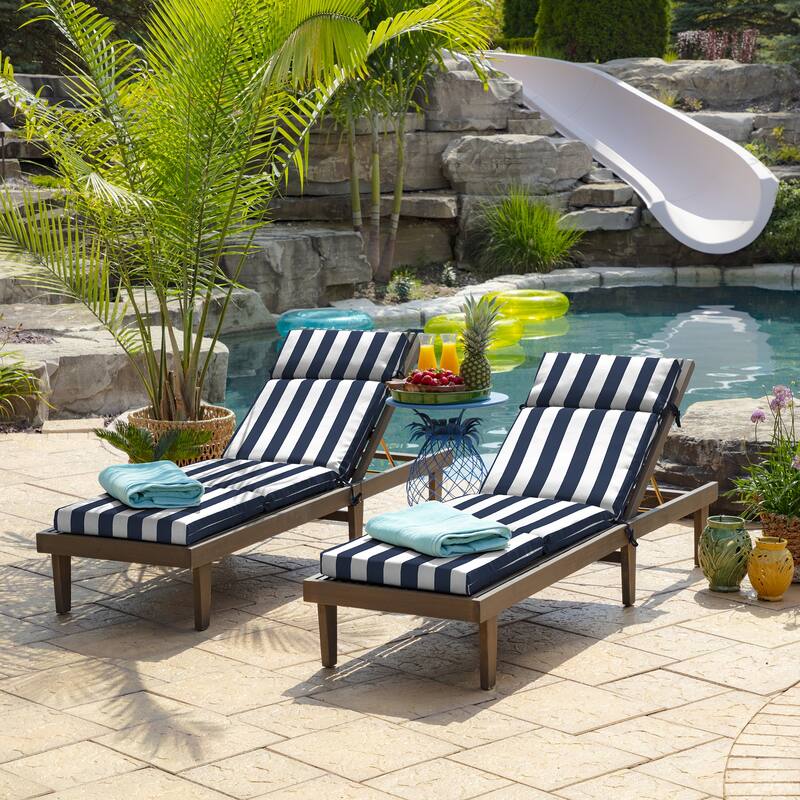 ARDEN Outdoor Chaise Cushion, 22 x 77