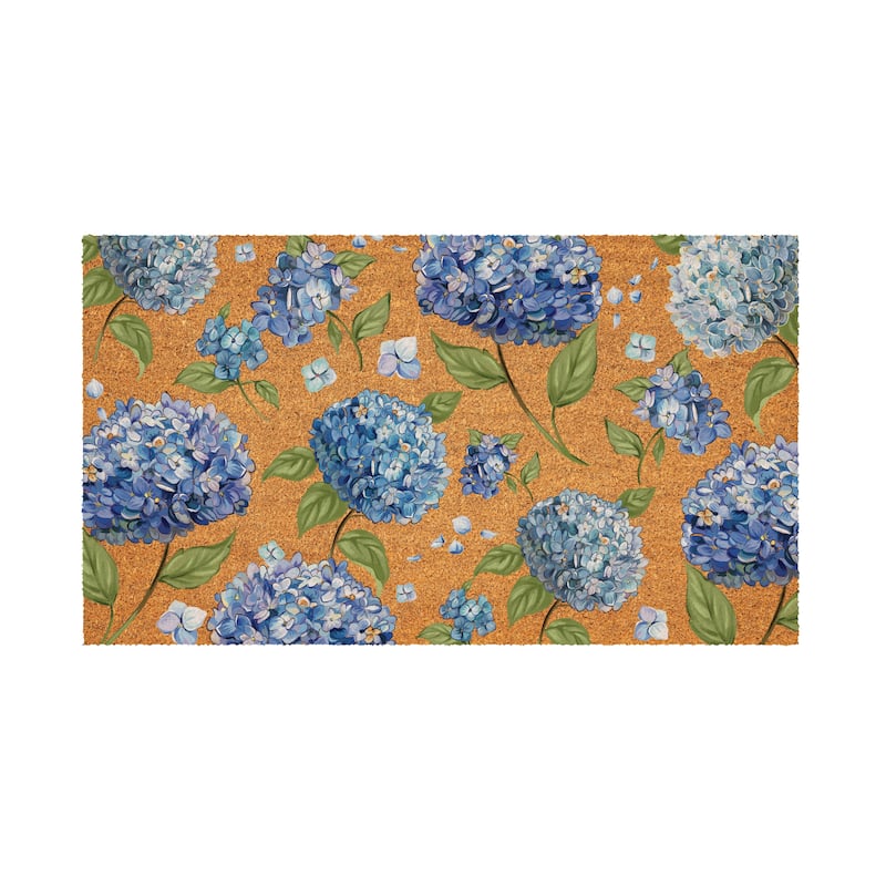 Hydrangea Haven Coir Door Mat