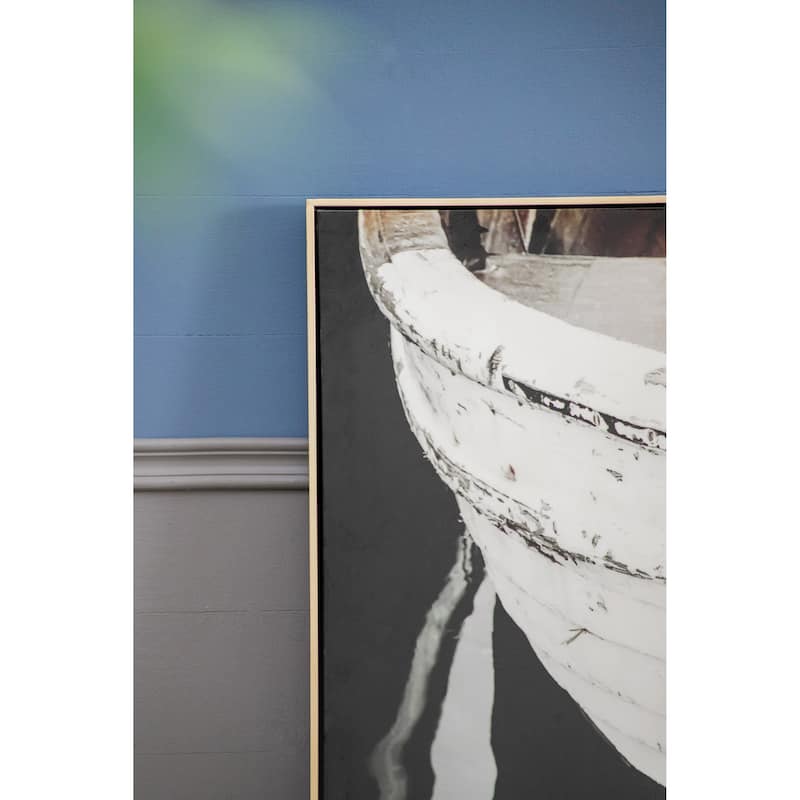 Modern Black and White Rectangular Art Wall Decor with Frame, for Living Room Bedrrom Entryway Office