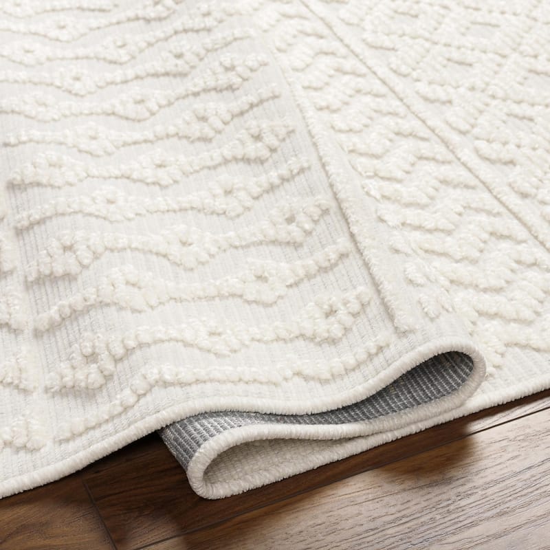 Livabliss Lyna Country Diamond Washable Area Rug