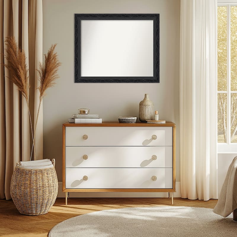 Filigree Non-Beveled Framed Wall Mirror