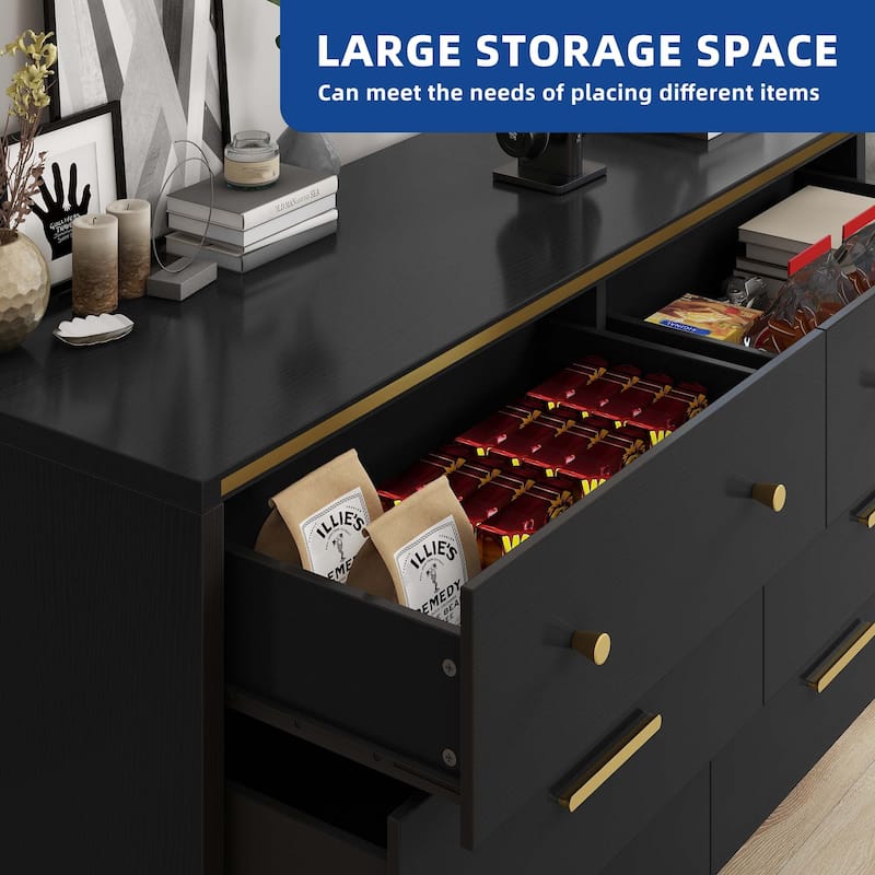 Moasis Modern 6/7 Drawer Chest Drawers Furniture Storage Cabinet For Bedroom Living Room