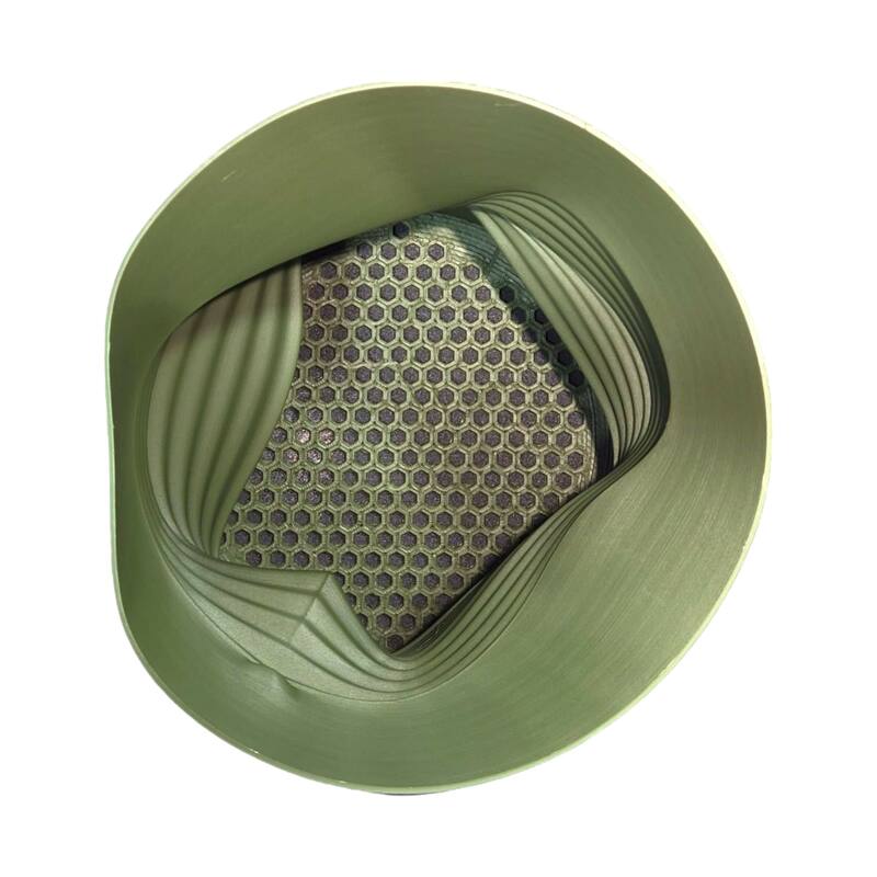 happimess Brent MidCentury Modern Indoor Crushed Can Eco-Friendly 3D Printed Planter with Drainage