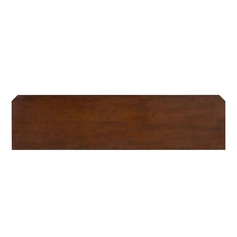 Furniture of America Prylen Modern Dark Cherry 70-inch TV Stand with 6 Shelves