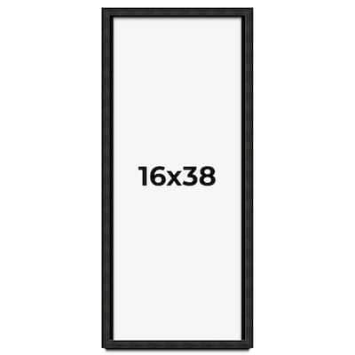 16x38 Shadow Box Black Rustic Barnwood Display Frame | 1.125 Inch