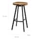 Silas Antique Pinewood Swivel Barstool (Set of 2) by Christopher Knight Home
