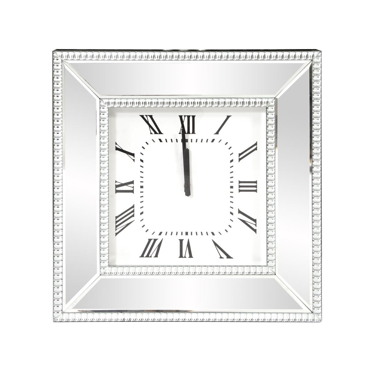 Allan Andrews Mirrored Square Frame Decorative Wall Clock