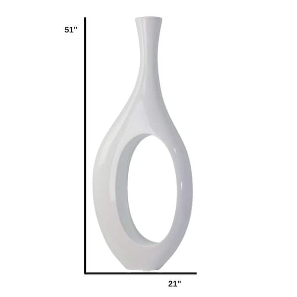 dimension image slide 1 of 3, Trombone Modern Handmade Resin Vase