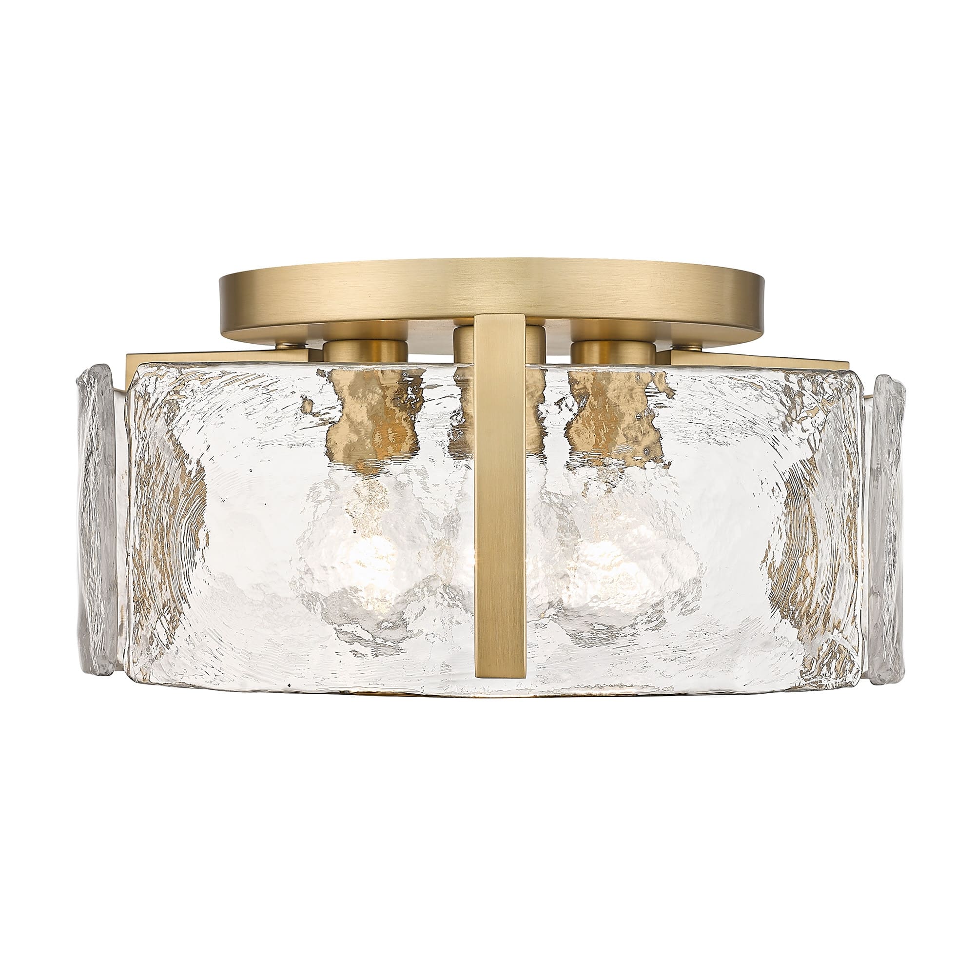 Option Brushed Champagne Bronze with Hammered Water Glass