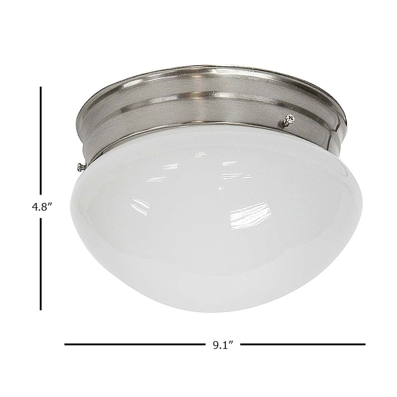 Blaire LED Flush Mount Ceiling light 9.1"W x 4.8"H - Brushed Nickel
