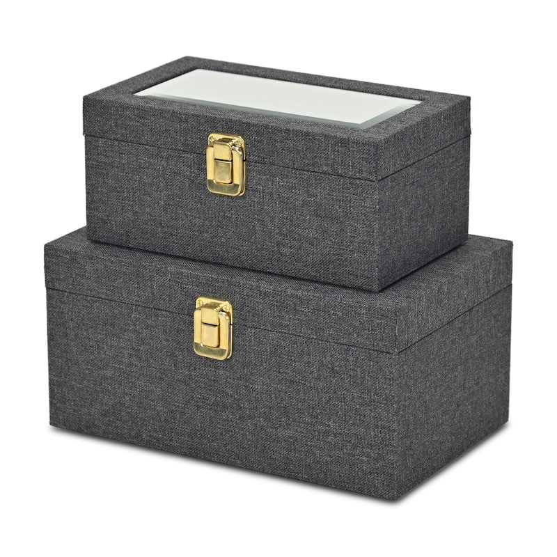 Canter Isle Linen Decorative Box Set