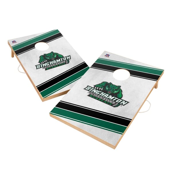slide 2 of 5, Binghamton SUNY Bearcats Regulation 2x4 Cornhole Set