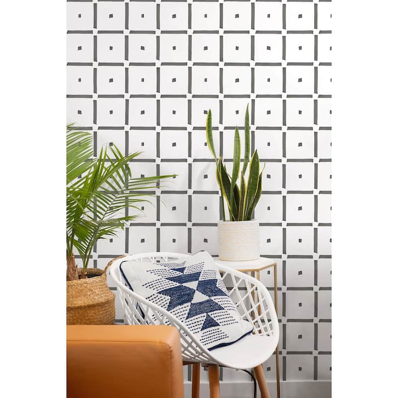 NextWall Check and Spot Peel and Stick Wallpaper