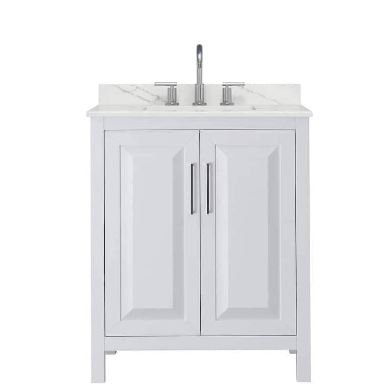 Wyndham Collection WCV252530S-QTZ-US3MXX Daria 30" Free Standing