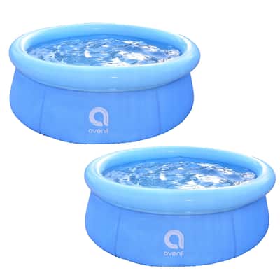 JLeisure 5.5-Ft Prompt Set Inflatable Above Ground Kid Swimming Pool (2 Pack) - 26