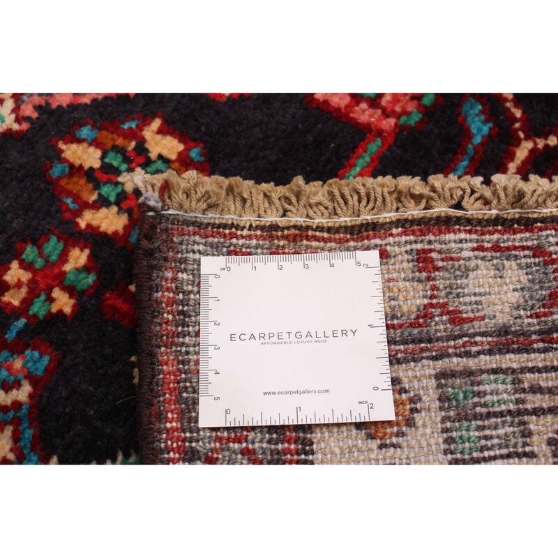ECARPETGALLERY Hand-knotted Andelz Navy Wool Rug - 3'10 x 13'8